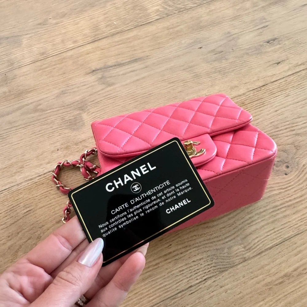 Chanel Vibrant Pink Quilted Mini Bag - Picture 8 of 8